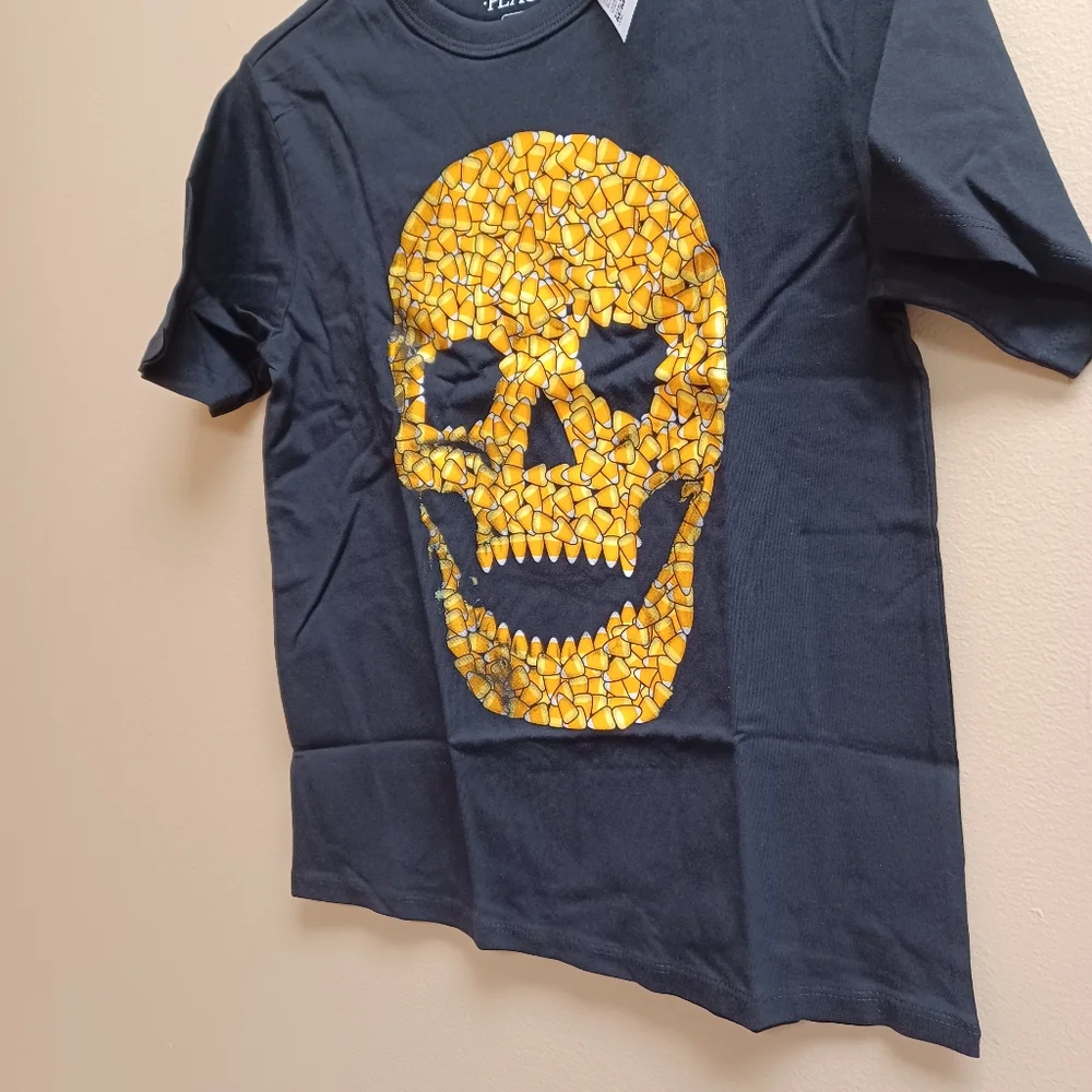 Candy skull tee M age 6-8